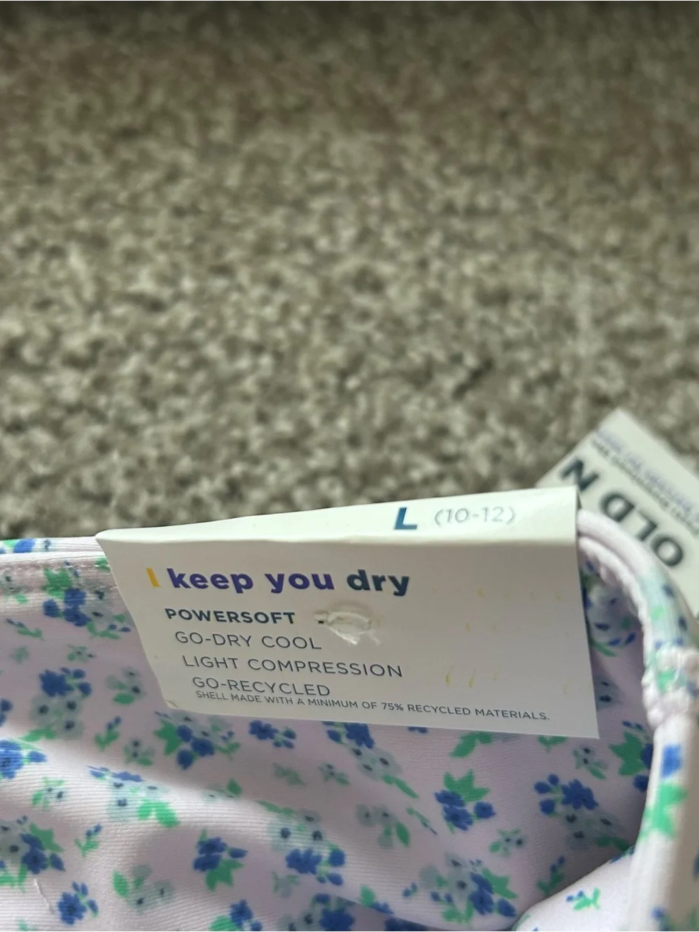 NWT Old Navy Girls Powersoft Floral Leggings